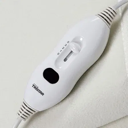 Tristar BW-4753 Manta Bajera Eléctrica Lavable a Máquina, 2 Niveles de Calor, Polar Suave, Individual, Blanca Tristar BW-4753 Manta Bajera Eléctrica Lavable a Máquina, 2 Niveles de Calor, Polar Suave, Individual, Blanca