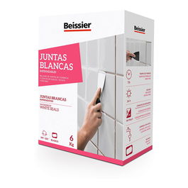 Beissier Masilla para Juntas Blancas Impermeables 6 kg Uso Interior y Exterior