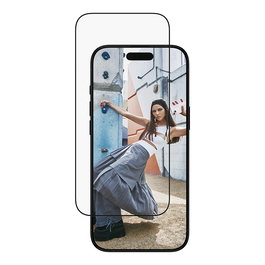 PanzerGlass SAFE Protector de Pantalla con Marco Negro para iPhone Air | Ultra-Wide Fit con EasyAligner, Aplicación en Seco, Anti-Rayones y Golpes