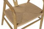 DKD Home Decor Silla Cottage Natural 53 x 78 x 57 cm Olmo Fibra (2 Unidades)