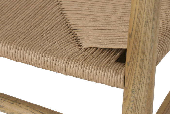 DKD Home Decor Silla Cottage Natural 53 x 78 x 57 cm Olmo Fibra (2 Unidades)
