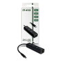 Inter-Tech ARGUS IT-410 USB-C HUB con RJ45 Gigabit y 3 Puertos USB 3.2 Gen 1, Negro
