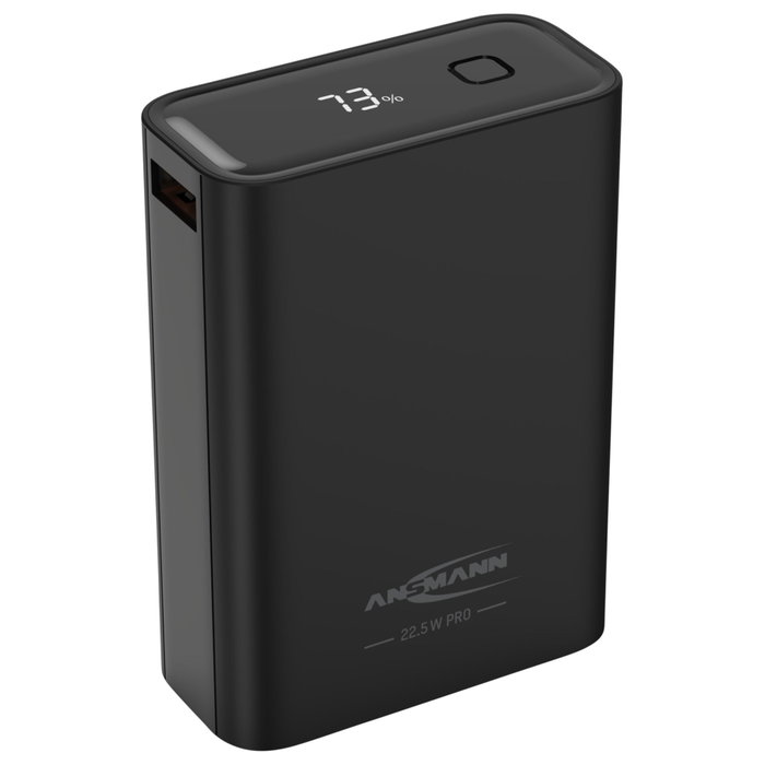 Ansmann Powerbank PRO 20000 mAh USB-A+C 22,5W Negro