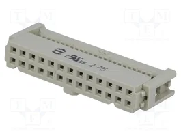 HARTING Conector IDC hembra de 26 pines recto 2,54mm