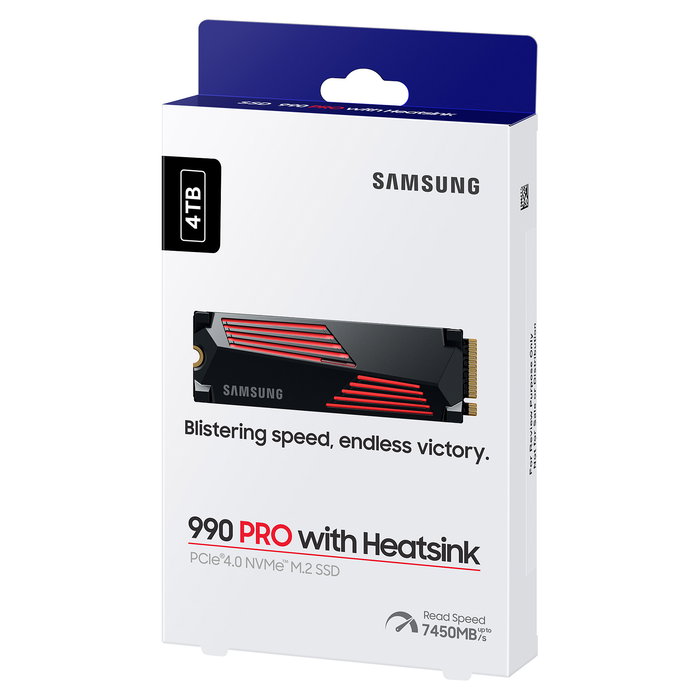 Samsung 990 PRO Heatsink NVMe PCIe 4.0 x 4 M.2 4TB SSD