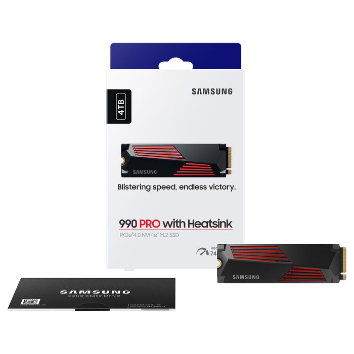 Samsung 990 PRO Heatsink NVMe PCIe 4.0 x 4 M.2 4TB SSD