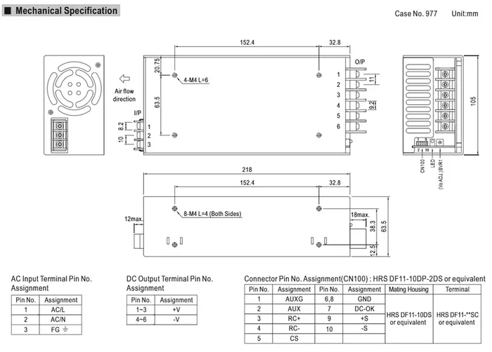 MEAN WELL MSP-1000-12 960W 12V DC MEAN WELL MSP-1000-12 960W 12V DC