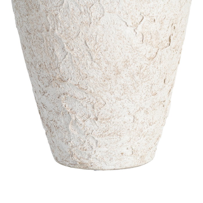 Ixia Jarrón Blanco de Cerámica Decorativo 26 x 26 x 60 cm Ixia Jarrón Blanco de Cerámica Decorativo 26 x 26 x 60 cm