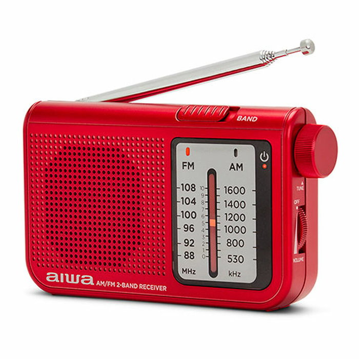 Aiwa RS-55RD Radio Portátil de Bolsillo Dual AM/FM Roja Aiwa RS-55RD Radio Portátil de Bolsillo Dual AM/FM Roja