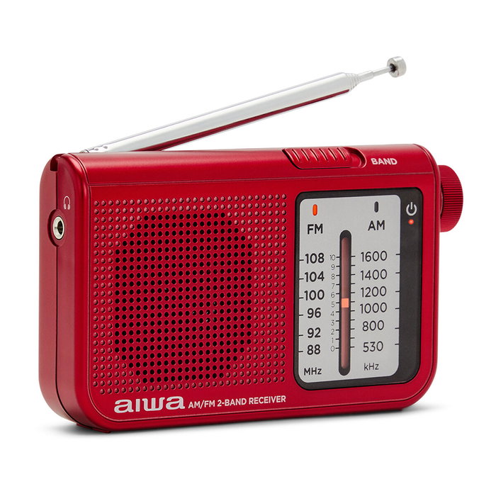 Aiwa RS-55RD Radio Portátil de Bolsillo Dual AM/FM Roja Aiwa RS-55RD Radio Portátil de Bolsillo Dual AM/FM Roja