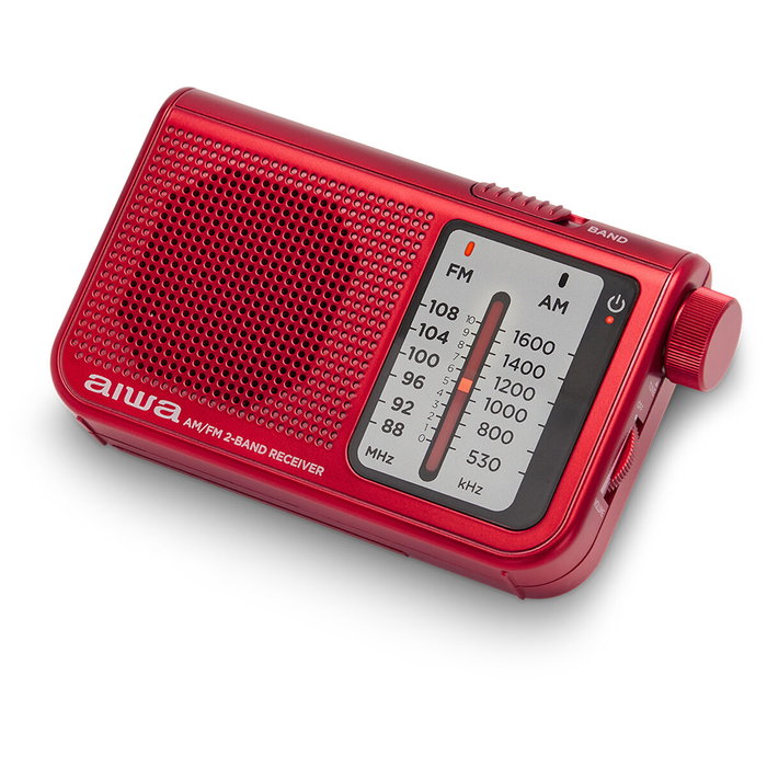 Aiwa RS-55RD Radio Portátil de Bolsillo Dual AM/FM Roja Aiwa RS-55RD Radio Portátil de Bolsillo Dual AM/FM Roja