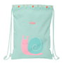 Bolsa Mochila con Cuerdas Safta Caracol Turquesa 26 x 34 x 1 cm