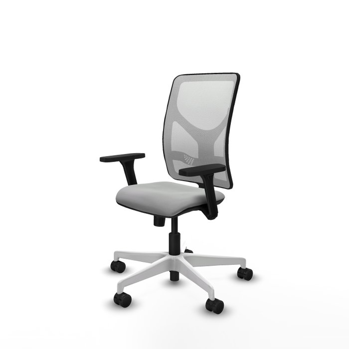 PIQUERAS Y CRESPO Silla de oficina Motilla con mecanismo Sincro, Gris claro y Blanco PIQUERAS Y CRESPO Silla de oficina Motilla con mecanismo Sincro, Gris claro y Blanco