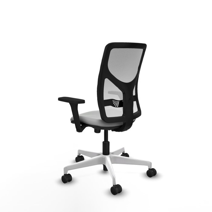 PIQUERAS Y CRESPO Silla de oficina Motilla con mecanismo Sincro, Gris claro y Blanco PIQUERAS Y CRESPO Silla de oficina Motilla con mecanismo Sincro, Gris claro y Blanco