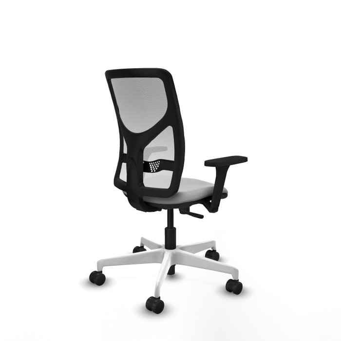 PIQUERAS Y CRESPO Silla de oficina Motilla con mecanismo Sincro, Gris claro y Blanco PIQUERAS Y CRESPO Silla de oficina Motilla con mecanismo Sincro, Gris claro y Blanco
