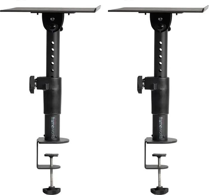 Frameworks Soporte con pinza para monitor de estudio de altura ajustable Frameworks Soporte con pinza para monitor de estudio de altura ajustable