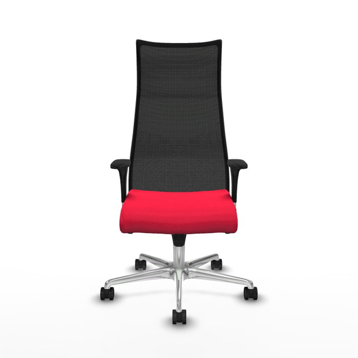PIQUERAS Y CRESPO Sillón Albacete Rojo y Negro con Mecanismo Sincro
