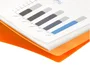 Liderpapel Carpeta de 40 fundas polipropileno traslúcida Naranja Din A4