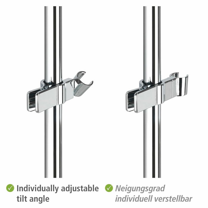 Wenko Soporte ajustable para cabezal de ducha de metal Wenko Soporte ajustable para cabezal de ducha de metal