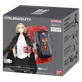 Bandai Vital Bracelet - Reloj de Actividad con Mascota Digital, Pack Tokyo Revengers con Tarjeta BE y Correa Roja, Compatible con Digimon, My Hero Academia