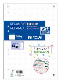 Recambio Oxford School A5 80H 90Gr 6 Taladros Dots (Set de 20)