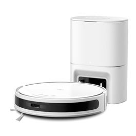 TP-Link Tapo RV20 Max Plus Blanco Aspiradora Robótica, 5300 Pa, 0.3L, 55 dB, Wi-Fi, HEPA, Compatible con Alexa y Google Assistant