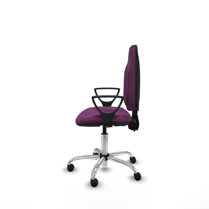 PIQUERAS Y CRESPO Silla de oficina Algarra Morado con mecanismo de doble maneta