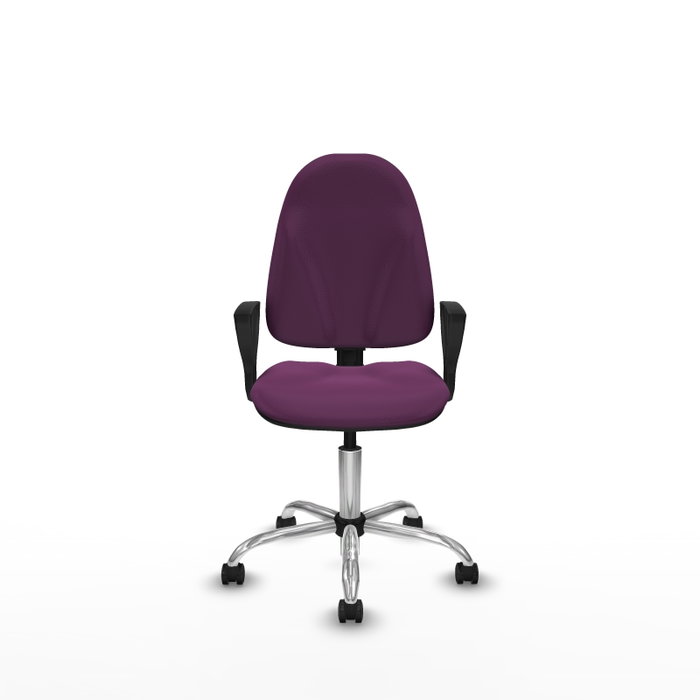 PIQUERAS Y CRESPO Silla de oficina Algarra Morado con mecanismo de doble maneta