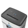 HP OneShred 12MC - Destructora de papel de microcorte, nivel P-5, 22 cm de ancho, 25L de capacidad, color blanco, 65 dB