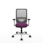 PIQUERAS Y CRESPO Silla de oficina Zulema con mecanismo Sincro, Morado y Gris