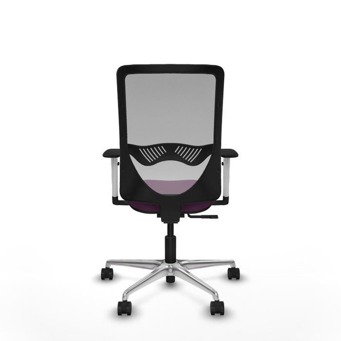 PIQUERAS Y CRESPO Silla de oficina Zulema con mecanismo Sincro, Morado y Gris