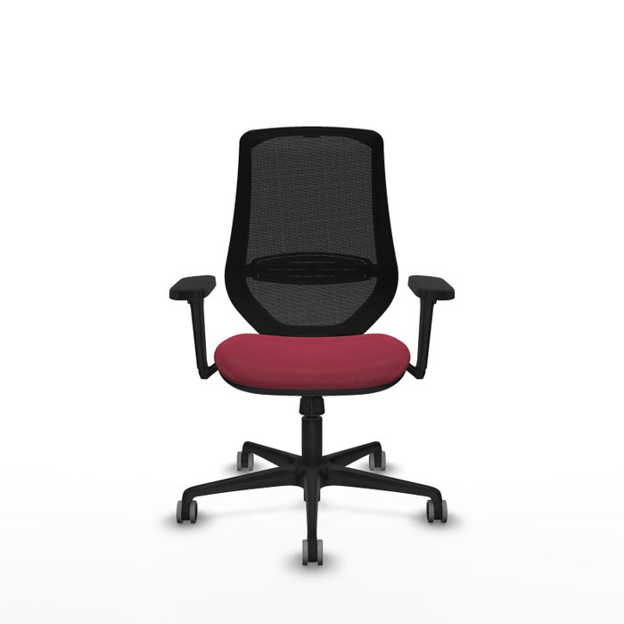 PIQUERAS Y CRESPO Silla de oficina Mardos con Mecanismo Sincro, Granate y Negro PIQUERAS Y CRESPO Silla de oficina Mardos con Mecanismo Sincro, Granate y Negro