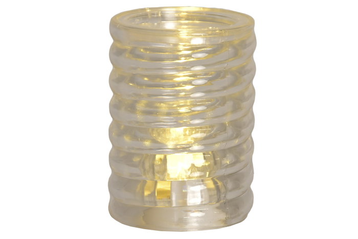 DKD Home Decor Decoracion Luminosa Basicos Transparente 5 x 7 x 5 cm (12 Unidades) Led Plastico