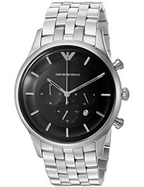 Armani AR11017 Reloj Analógico para Hombre con Esfera Negra