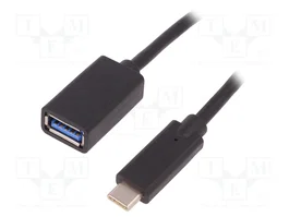 QOLTEC Cable USB 3.0 de USB A a USB C de 0,25m
