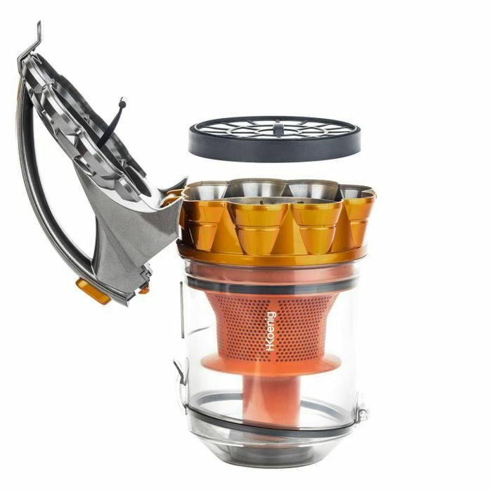 HKoeNIG Compact Aspiradora Multiciclónica sin Bolsa con Tubo Telescópico de Aluminio HKoeNIG Compact Aspiradora Multiciclónica sin Bolsa con Tubo Telescópico de Aluminio