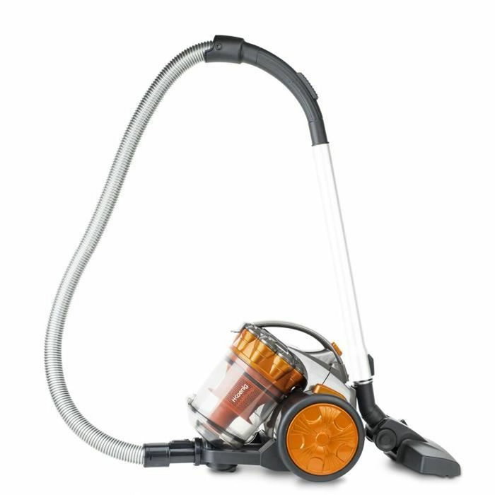 HKoeNIG Compact Aspiradora Multiciclónica sin Bolsa con Tubo Telescópico de Aluminio HKoeNIG Compact Aspiradora Multiciclónica sin Bolsa con Tubo Telescópico de Aluminio