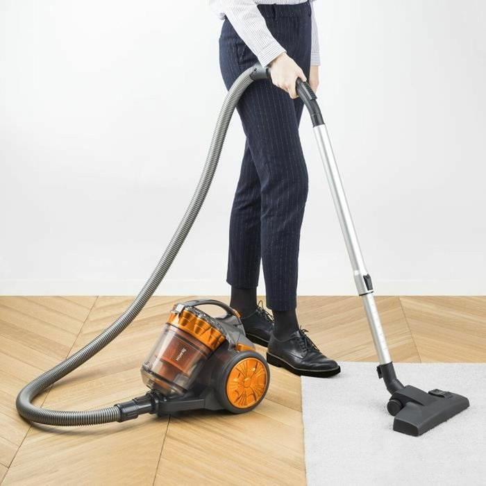 HKoeNIG Compact Aspiradora Multiciclónica sin Bolsa con Tubo Telescópico de Aluminio HKoeNIG Compact Aspiradora Multiciclónica sin Bolsa con Tubo Telescópico de Aluminio