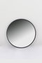 DKD Home Decor Espejo Anxi Redondo Negro de Hierro 60x60 cm