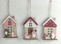 DKD Home Decor Decoración Colgante MDF 12x3x16,5 Multicolor Surtida