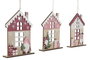 DKD Home Decor Decoración Colgante MDF 12x3x16,5 Multicolor Surtida