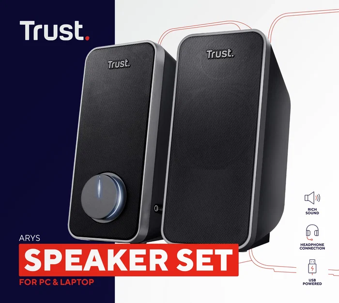 Trust Arys 2.0 Altavoces 2.0 28W Negro Trust Arys 2.0 Altavoces 2.0 28W Negro