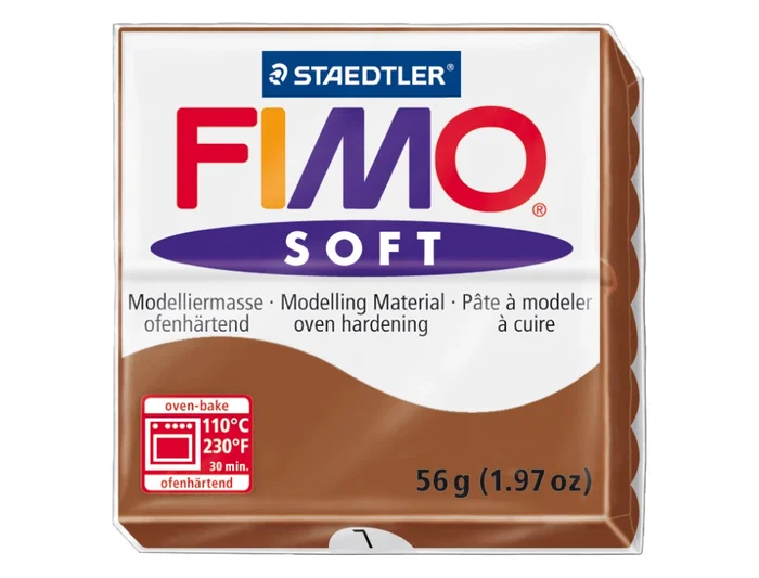 Staedtler Pasta Fimo Soft 57 gr Caramelo - Pasta de modelar blanda y suave, fácil de mezclar, 24 colores disponibles Staedtler Pasta Fimo Soft 57 gr Caramelo - Pasta de modelar blanda y suave, fácil de mezclar, 24 colores disponibles