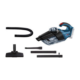 Bosch Professional Aspirador sin bolsa GAS 18V-1 - Inalámbrico 18V, 600 l/min, capacidad 0.7L, filtro lavable, para polvo y suciedad seca