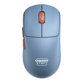 Cherry XTRFY M68 Wireless Azul, Ratón Gaming Inalámbrico 26000 DPI, 53g