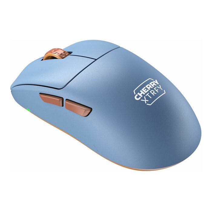 Cherry XTRFY M68 Wireless Azul, Ratón Gaming Inalámbrico 26000 DPI, 53g