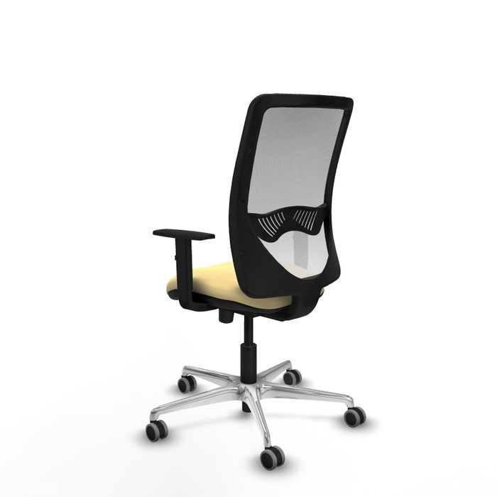 PIQUERAS Y CRESPO Silla de oficina Zulema con mecanismo Sincro/Traslack, Crema y Blanco PIQUERAS Y CRESPO Silla de oficina Zulema con mecanismo Sincro/Traslack, Crema y Blanco