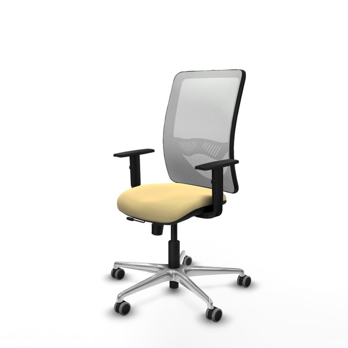 PIQUERAS Y CRESPO Silla de oficina Zulema con mecanismo Sincro/Traslack, Crema y Blanco PIQUERAS Y CRESPO Silla de oficina Zulema con mecanismo Sincro/Traslack, Crema y Blanco