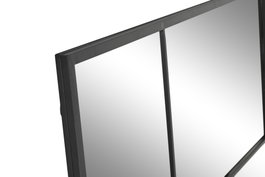DKD Home Decor Espejo de Hierro y Cristal Negro 90x180 cm