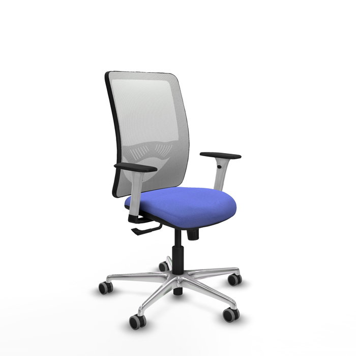 PIQUERAS Y CRESPO Silla de oficina Zulema con mecanismo Sincro, Azul claro y Blanco PIQUERAS Y CRESPO Silla de oficina Zulema con mecanismo Sincro, Azul claro y Blanco